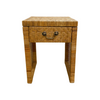 Vintage Cane And Rattan Bedside Table