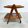 Mid Century Summertone Compass Leg Bar Cart Cocktail Trolley