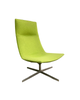 Italian Arper Catifa 70s Highback Swivel Lounge Chair