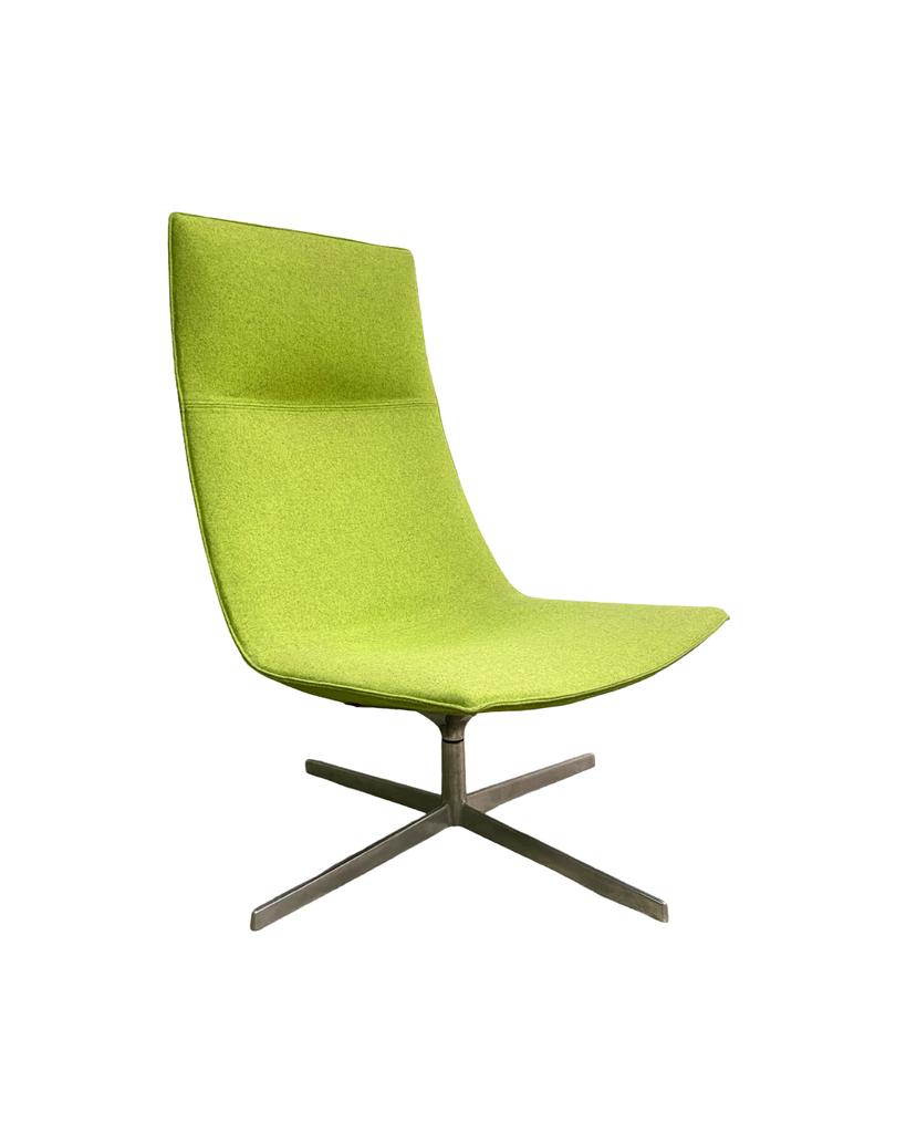 Italian Arper Catifa 70s Highback Swivel Lounge Chair