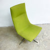 Italian Arper Catifa 70s Highback Swivel Lounge Chair