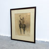 Jockey Watercolour Painting Framed
