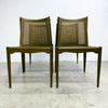 John Duffecy Rattan Back Dining Chairs