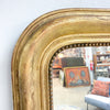 Large Antique French Louis Philippe Period Gold Gilt Mirror 