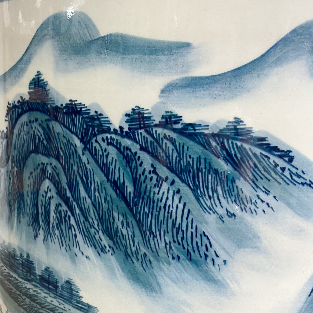 Large Chinese Standing Floor Vase