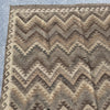 Large Hand Woven Afghan Beige and Grey Wool Kilim Rug #043