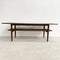 Teak Parker Coffee Table With Rattan Shelf