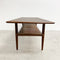 Teak Parker Coffee Table With Rattan Shelf