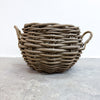 Large Round Rattan Basket With Handles
