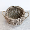 Large Round Rattan Basket With Handles