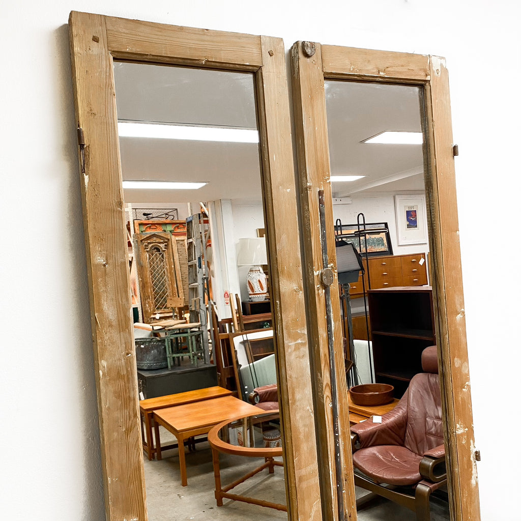 Large Rustic Mirrored Doors