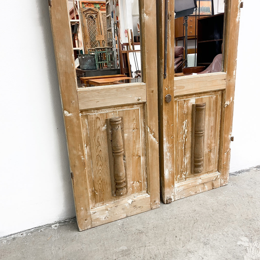Large Rustic Mirrored Doors