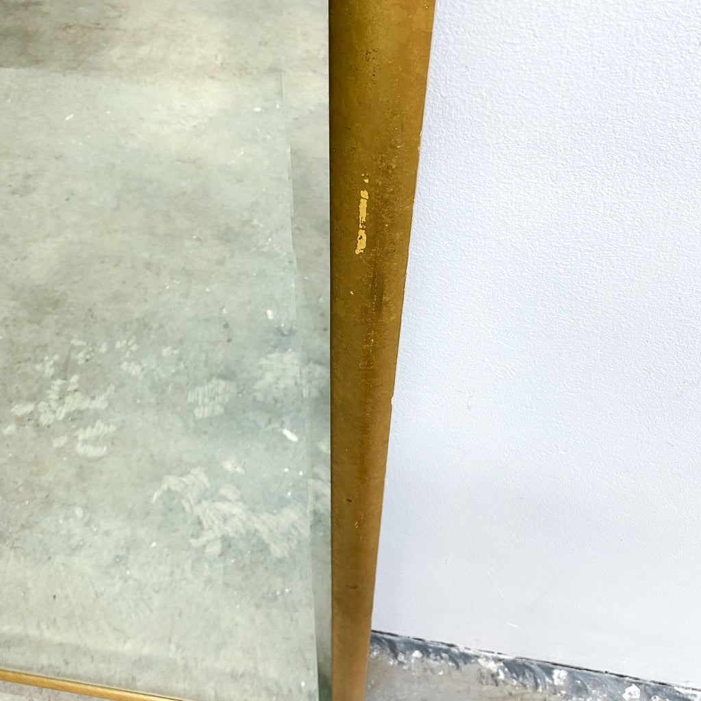 Large Vintage Gold Framed Floor Mirror