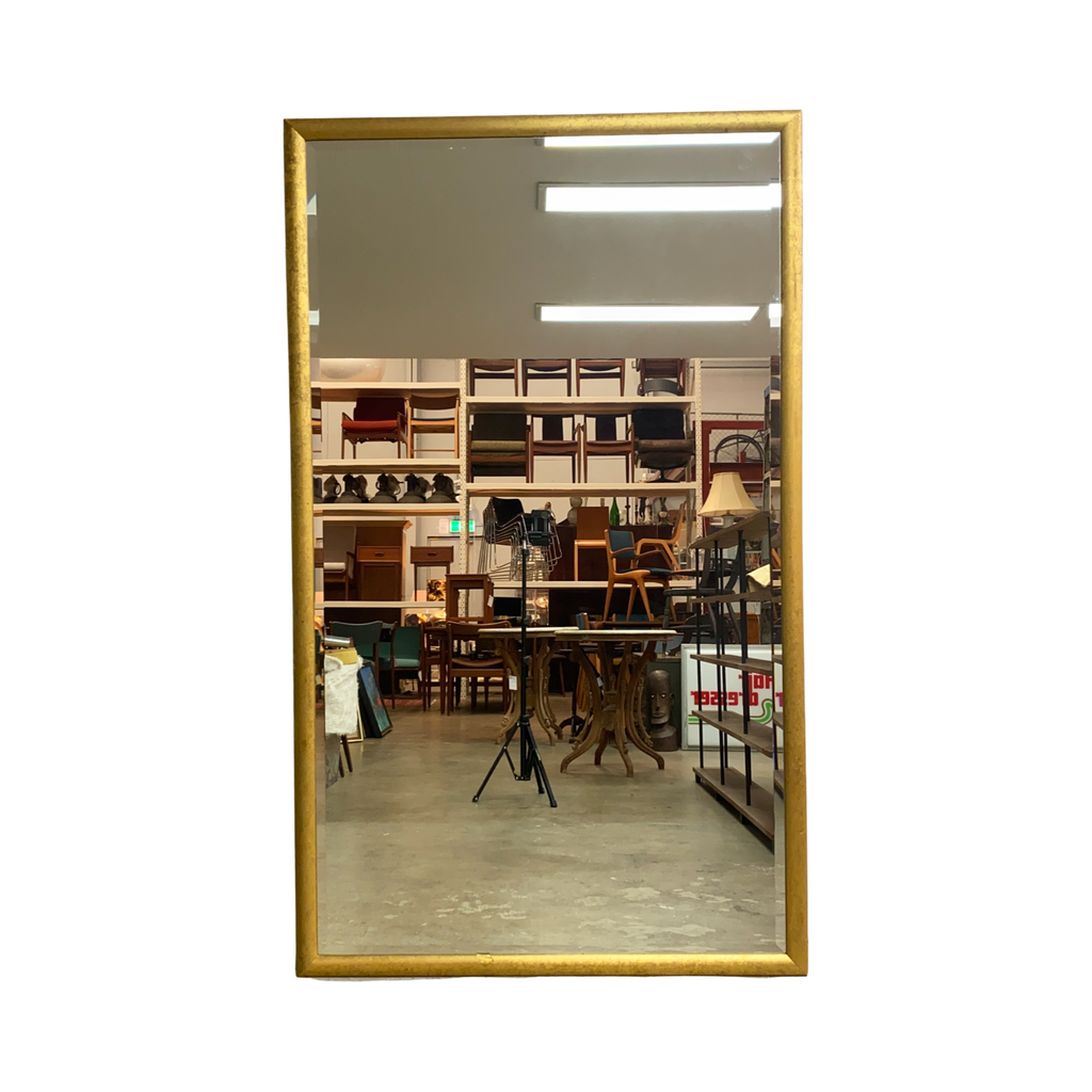 Large Vintage Gold Framed Floor Mirror