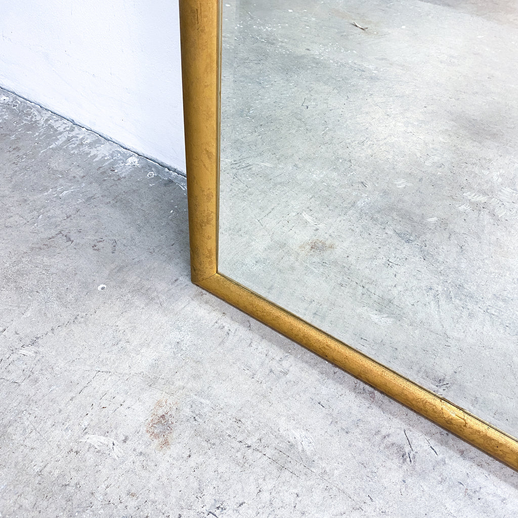 Large Vintage Gold Framed Floor Mirror