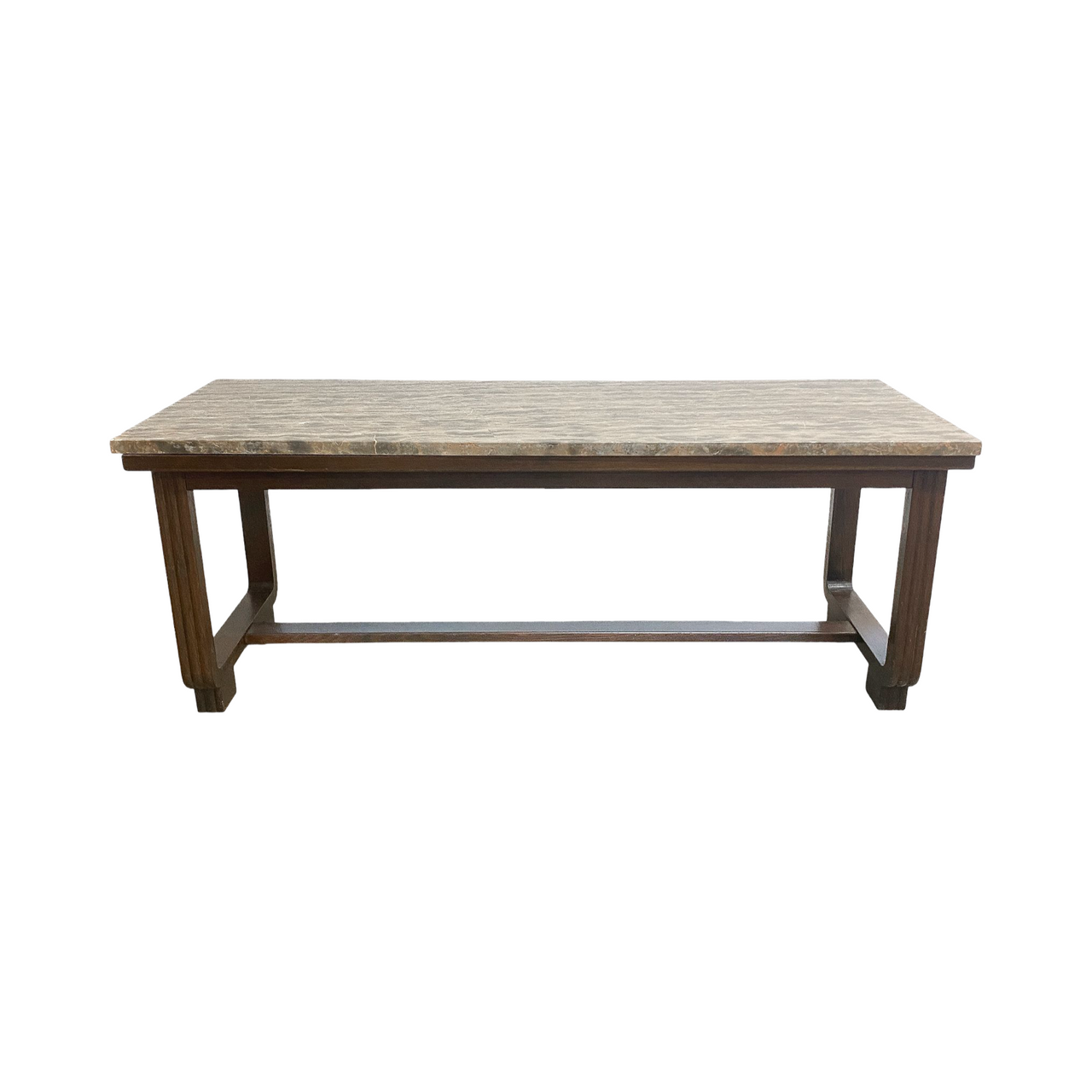 Late 20th Century Art Deco Style Marble Top Coffee Table