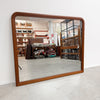 Late Mid Century 1980's Parker Rounded Top Teak Mirror