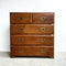 Late 19th Century Teak Campaign Chest Of Drawers