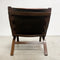 Mid Century Danish Bentwood Leather Armchair