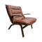 Mid Century Danish Bentwood Leather Armchair