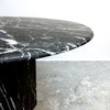 Postmodern black and white marble table