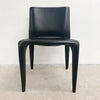Mario Bellini Black Leather "Bull" Chairs For Cassina 1990s
