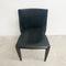 Mario Bellini Black Leather "Bull" Chairs For Cassina 1990s