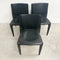 Mario Bellini Black Leather "Bull" Chairs For Cassina 1990s