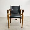 Designed by renowned furniture designer Michael Hirst, this chair drawn inspiration from classic safari aesthetics.