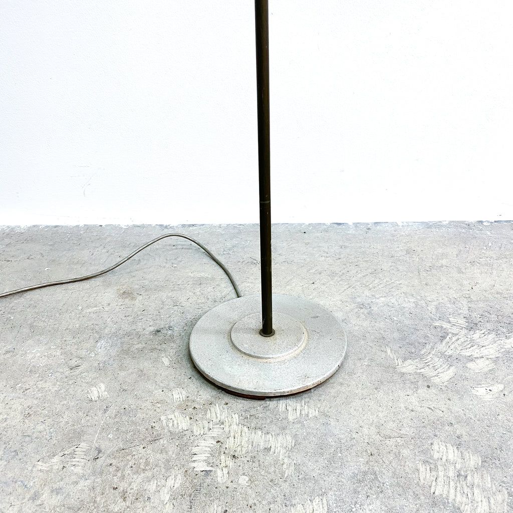 Mid Century 1950s/60s Brass And Aluminium Floor Lamp