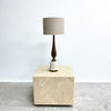 Mid Century 1960's Ceramic And Wood Table Lamp