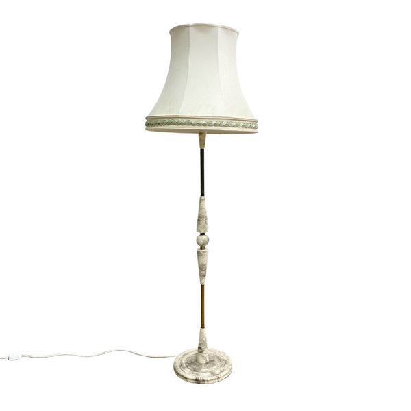 Mid Century 1960's Faux Marble Floor Lamp