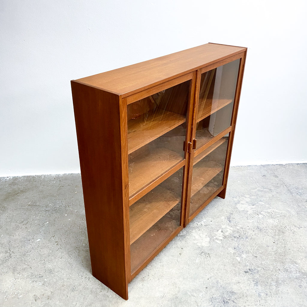 Mid Century 1960's Parker Teak & Glazed Display Cabinet