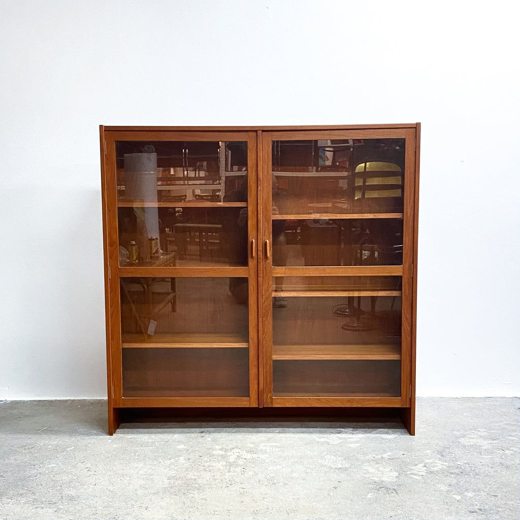 Mid Century 1960's Parker Teak & Glazed Display Cabinet
