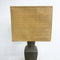 Mid Century 1960's Pewter & Brass Chinoiserie Patterned Lamp