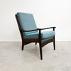 Mid Century 1960's Teak Armchair With New Upholstery