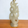 Mid Century Italian Maurizio Tempestini 1950s Carved Alabaster Sculptural Table Lamp Base