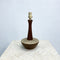 Mid Century 1960s Ceramic Lamp With Wooden Neck