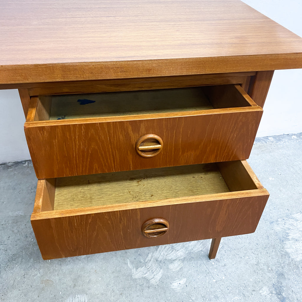 Mid Century 1960s Parker Nordic Teak Desk