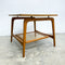 Mid Century 1960s Side Table With Magazine Rack