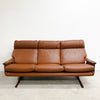Mid Century 3 Seater Tessa T21 Leather Sofa Lounge