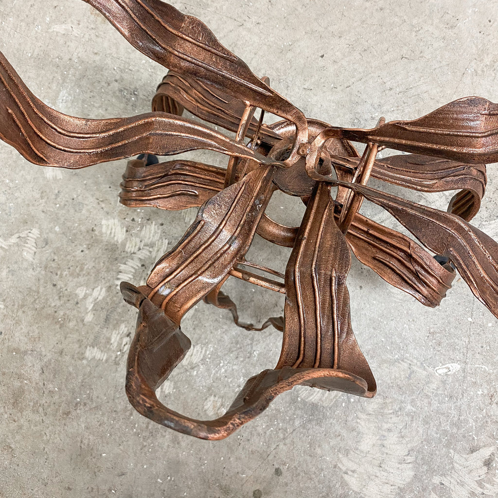 Mid Century Australian Made Brutalist Demilune Console Side Table