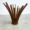 Mid Century Bent Teak Plant Stand or Side Table