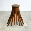 Mid Century Bent Teak Plant Stand or Side Table
