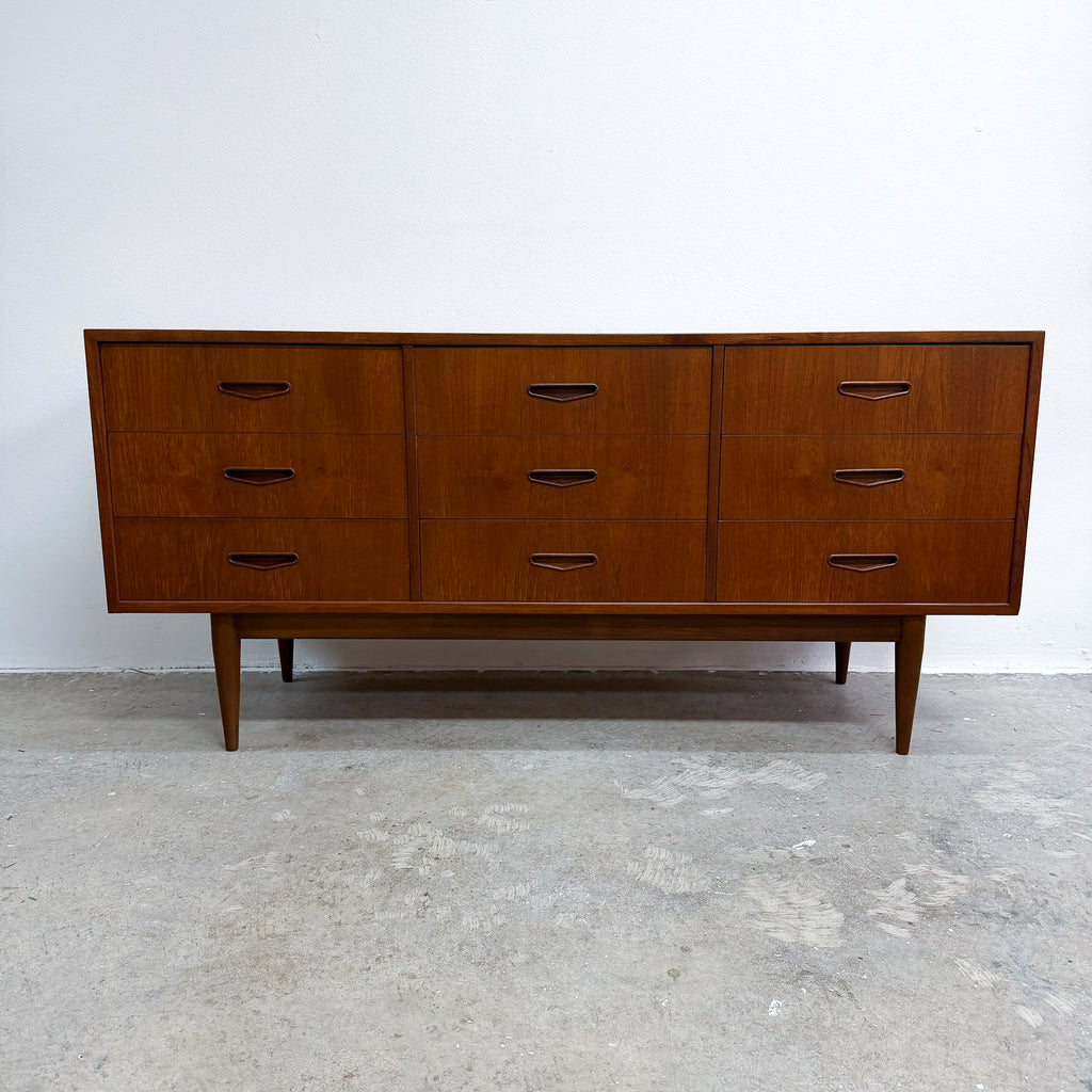 Mid Century Berryman Sideboard Full Chest Of Drawers Restored