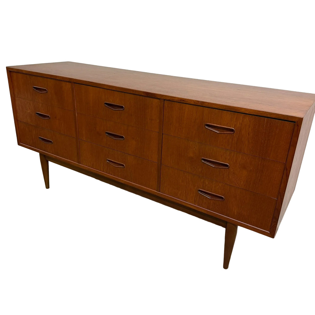 Mid Century Berryman Sideboard Full Chest Of Drawers Restored