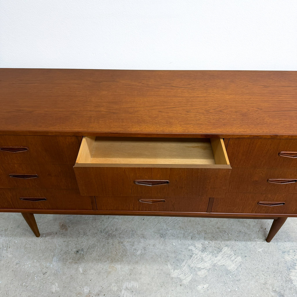 Mid Century Berryman Sideboard Full Chest Of Drawers Restored