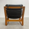 Mid Century Black Vinyl Tessa T4 Lounge Chair