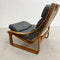 Mid Century Black Vinyl Tessa T4 Lounge Chair