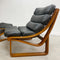 Mid Century Black Vinyl Tessa T4 Lounge Chair